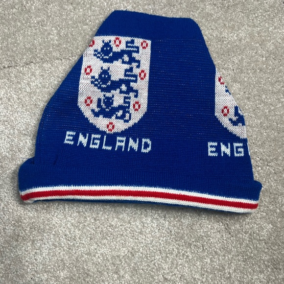 England‎ Blue Knit Beanie